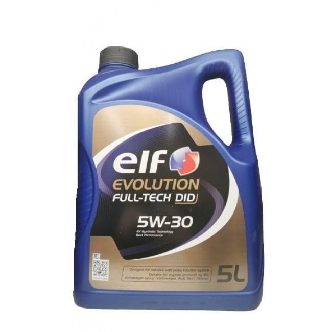 ENGINE OIL ELF EVOLUT FULLTE DID 5W30 5L ENGINE OIL ELF EVOLUT FULLTE DID 5W30 5L