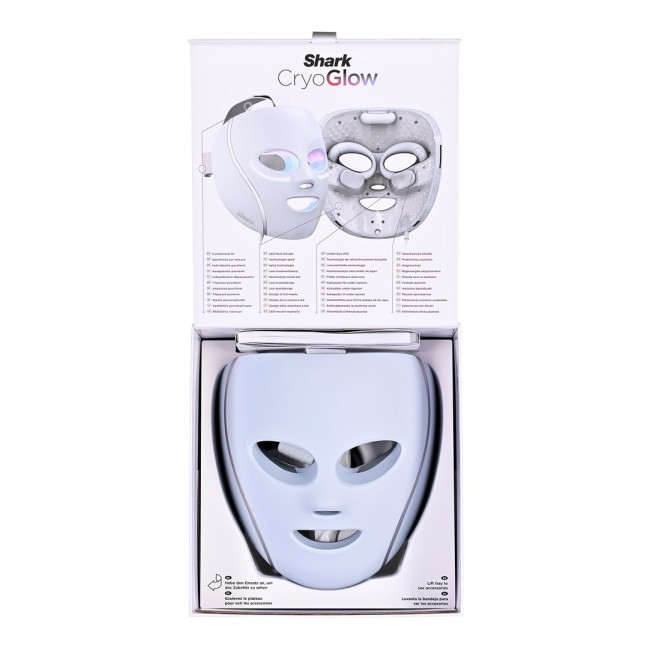 Shark CryoGlow FW312EU LED mask with eye area cooling