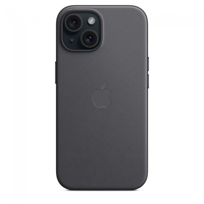 Apple iPhone 15 FineWoven Case with MagSafe - Black Apple iPhone 15 FineWoven Case with MagSafe - Black