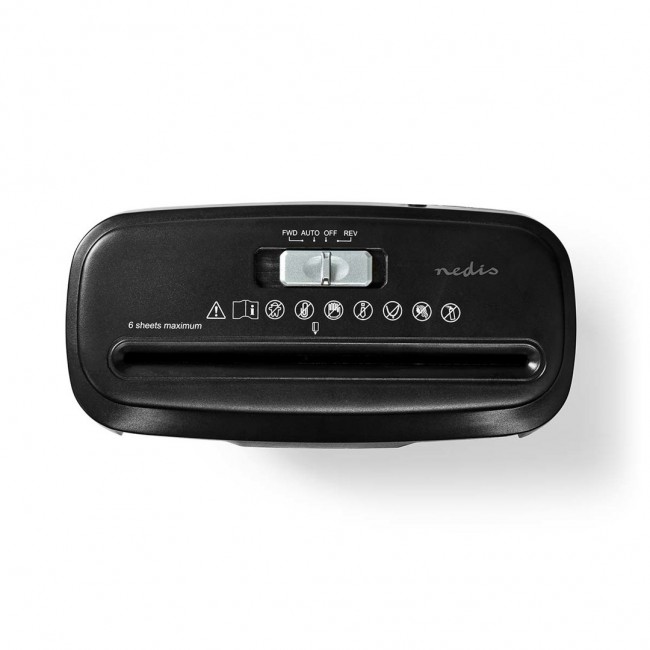 Nedis PASH112BKA4 paper shredder Strip shredding 22 cm Black