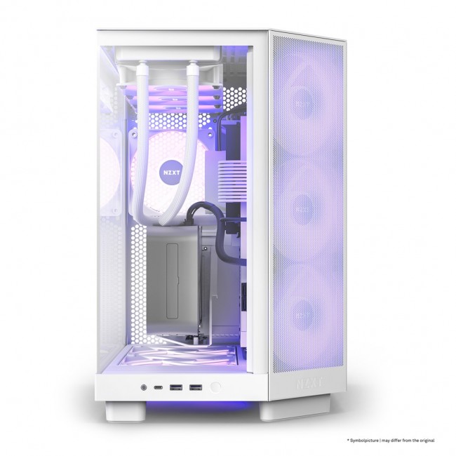 NZXT H6 Flow RGB Midi Tower White NZXT H6 Flow RGB Midi Tower White