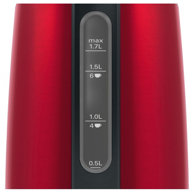 Bosch TWK3P424 electric kettle 1.7 L 2400 W Grey, Red
