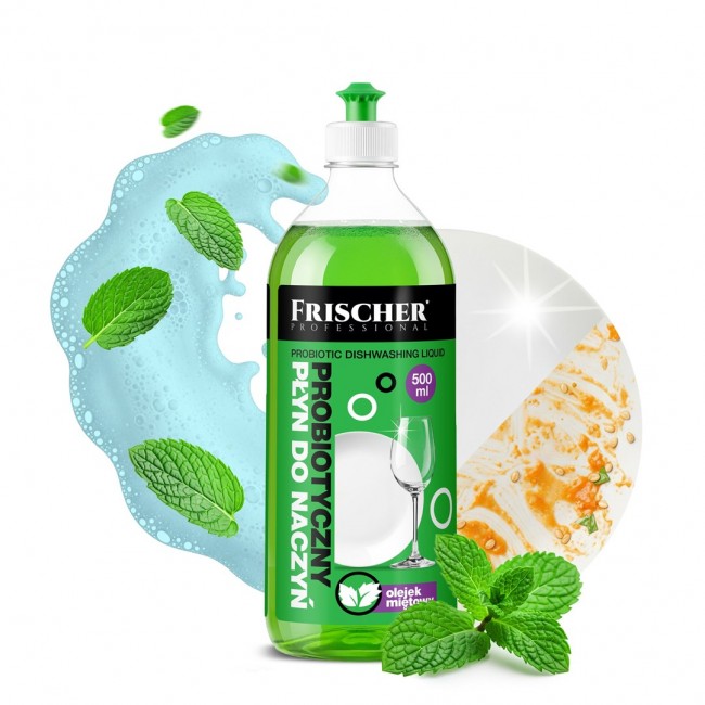 Frischer dishwashing liquid with peppermint oil, 500 ml