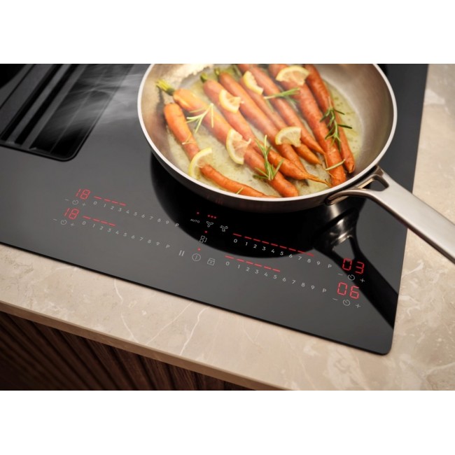 Induction hob with built-in extractor ELECTROLUX ECC83443CZ SaphirMatt black matt 80 cm