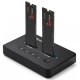 Qoltec 52366 M.2 NVMe SSD Docking Station | PCIe | USB-C | 20 Gb/s | DUAL 2 x 8TB | Offline cloning