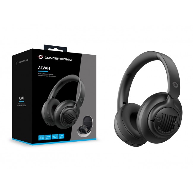 Conceptronic Bluetooth Stereo Headset with Active Noise Cancellation