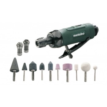 METABO PNEUMATIC STRAIGHT GRINDER DG 25 SET + ACCESSORIES