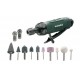 METABO PNEUMATIC STRAIGHT GRINDER DG 25 SET + ACCESSORIES