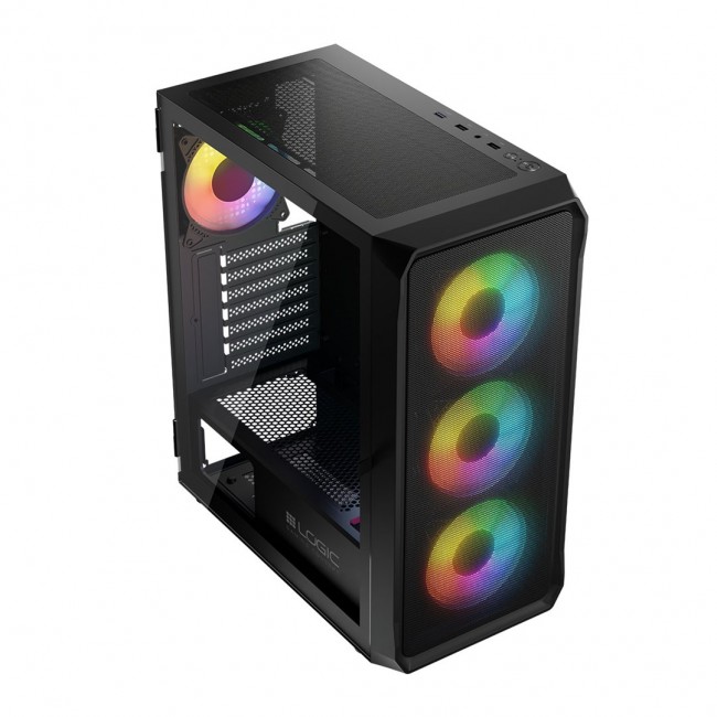 Logic PORTOS ARGB MINIDI USB 3.0 Case Black