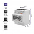 Three phase consumption meter, 230V,