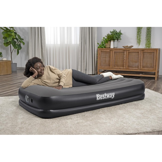 Bestway Tritech Twin Air Mattress with Built-in USB Pump 1.91 m x 97 cm x 36 cm