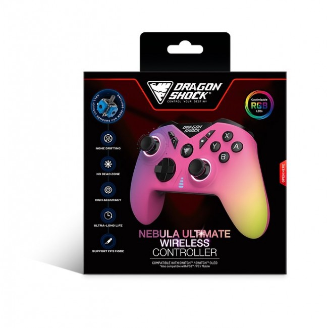 Dragonshock Nebula Ultimate Multicolour Bluetooth Gamepad Nintendo Switch