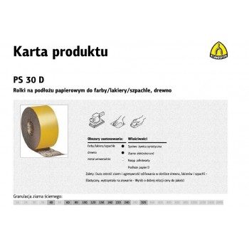 KLINGSPOR PAPIER ROLKA 115mm PS30D P 40 (50mb)
