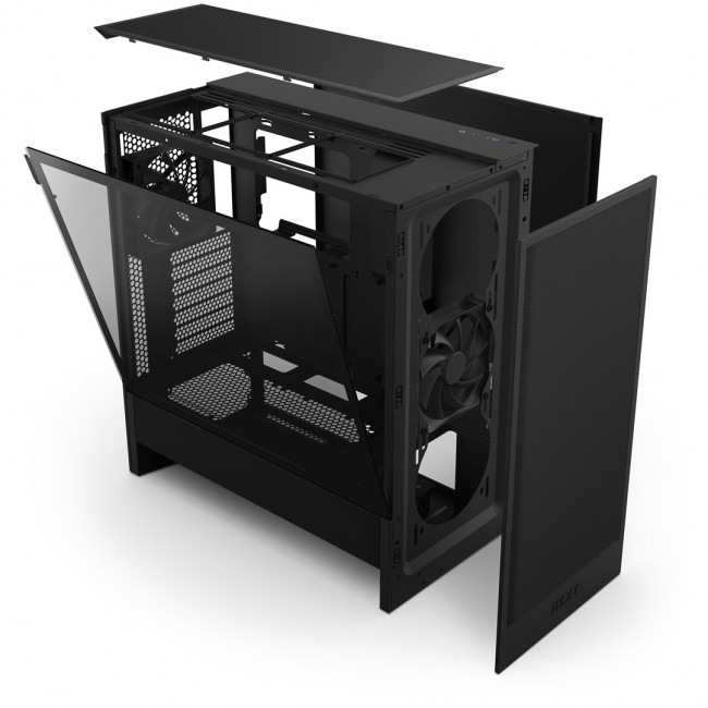 NZXT H5 FLOW (2024) MIDI TOWER CASE WITH WINDOW BLACK