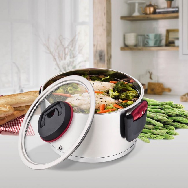 Maestro MR-3530-22 Pot with folding handles 4.2 l Maestro MR-3530-22 Pot with folding handles 4.2 l