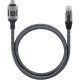 Techly ICOC U3C-RJ45-010 networking cable Silver, Black 1 m Cat6 F/UTP (FTP)