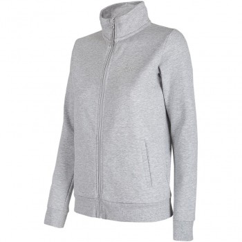 Women's sweatshirt 4F cool light gray H4L22 BLD351 27M M