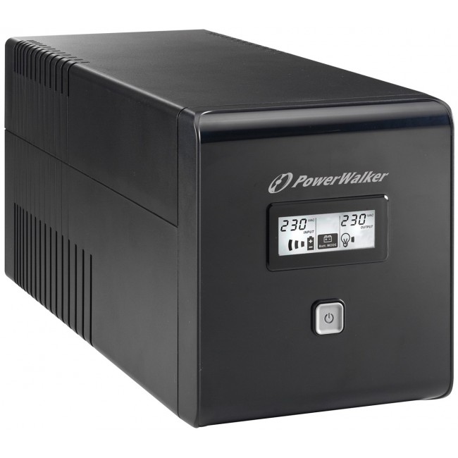 PowerWalker VI 1000 LCD uninterruptible power supply (UPS) 1 kVA 600 W 4 AC outlet(s) PowerWalker VI 1000 LCD uninterruptible power supply (UPS) 1 kVA 600 W 4 AC outlet(s)