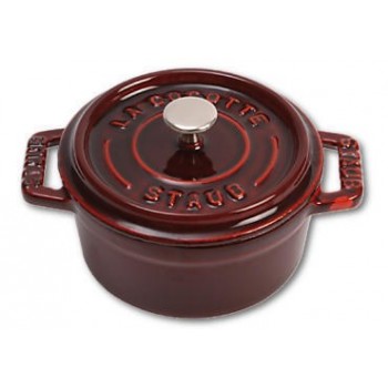 Staub Mini Round Cast Iron Pot - 250 ml, Grenadine