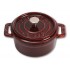 Staub Mini Round Cast Iron Pot - 250 ml, Grenadine