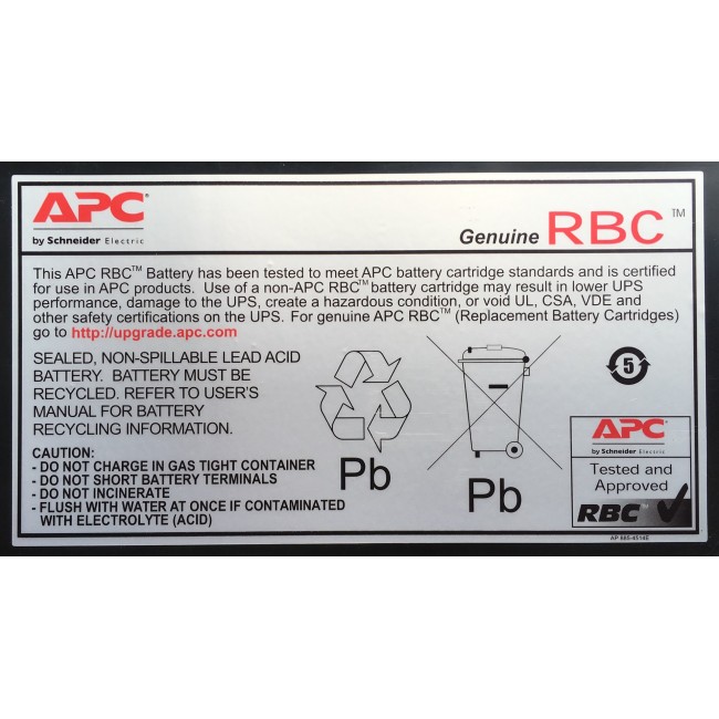 APC Battery Replacement Cartridge APCRBC140 (Original) (RBC44 successor) APC Battery Replacement Cartridge APCRBC140 (Original) (RBC44 successor)