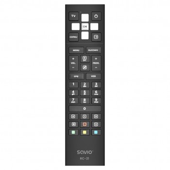 Savio RC-21 remote control IR Wireless TV set-top box Press buttons
