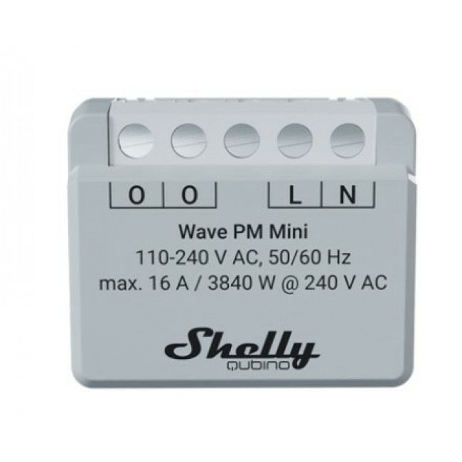 Shelly Qubino Wave PM Mini Smart switch Grey Shelly Qubino Wave PM Mini Smart switch Grey