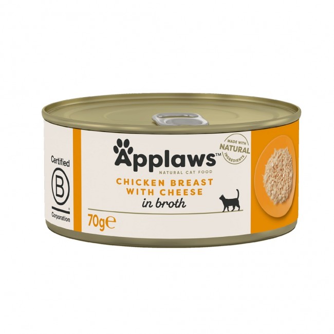 APPLAWS Chicken breast with cheese - wet cat food - 70g APPLAWS Chicken breast with cheese - wet cat food - 70g