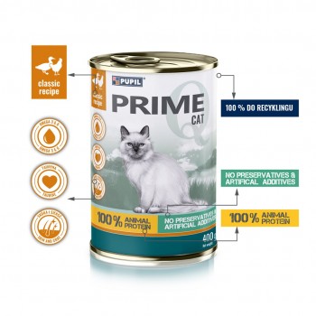PUPIL Prime Rich in chicken and duck - wet cat food - 400g