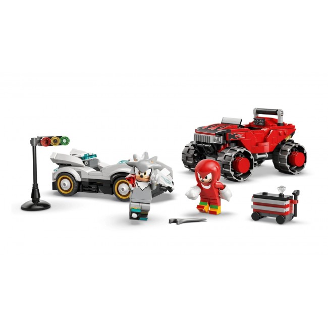 LEGO SONIC THE HEDGEHOG 77118 Silver's Car vs Knuckles' Monster Truck LEGO SONIC THE HEDGEHOG 77118 Silver's Car vs Knuckles' Monster Truck