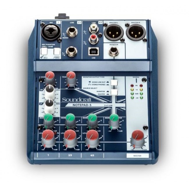 Soundcraft Notepad-5 - Analogowa konsoleta mikserska