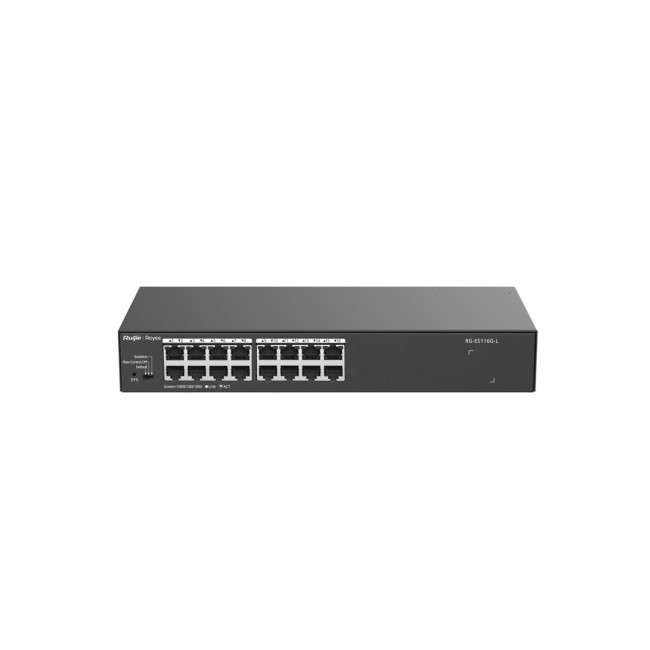 Ruijie Networks RG-ES116G-L network switch Unmanaged L2 Gigabit Ethernet (10/100/1000) Black