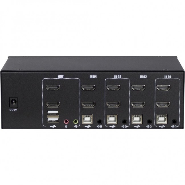 Inter-Tech AS-42HA HDMI KVM switch Black Inter-Tech AS-42HA HDMI KVM switch Black