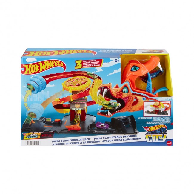 Hot Wheels City Cool Pizza - Attack of the Cobra HTN81 MATTEL Hot Wheels City Cool Pizza - Attack of the Cobra HTN81 MATTEL