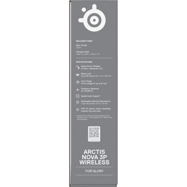 Steelseries Arctis Nova 3P Wireless PS Aqua