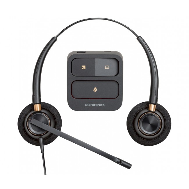 POLY EncorePro 520 Binaural Headset +Quick Disconnect
