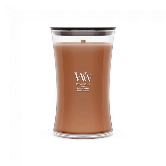WoodWick Radiant Amber wax candle Cylinder Brown 1 pc(s)