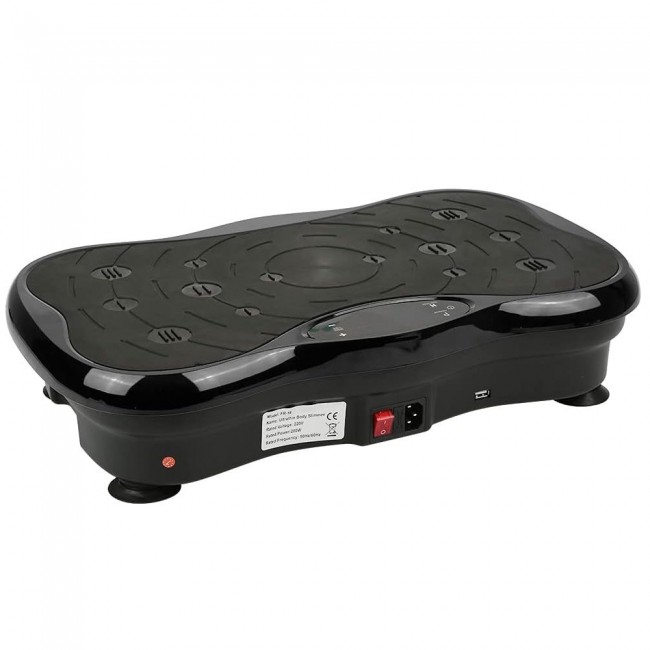 Extralink Moonwalk Spin Move Platofrma Wibracyjna do Cwiczen Fitness 200W czarna