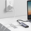 Ugreen CM512 90568 USB-C adapter 2 USB-A 3.0 / HDMI / RJ45 / SD and TF card reader / USB-C PD 100 W Grey