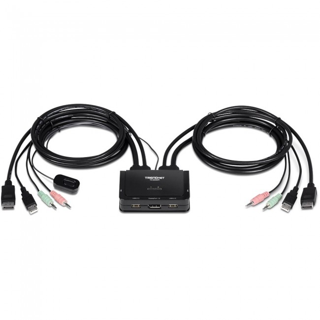 Trendnet TK-220DPI KVM switch Black Trendnet TK-220DPI KVM switch Black