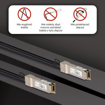 Extralink QSFP+ Cable QSFP+ DAC DAC, 40Gbps, 3m, 30AWG