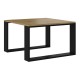 MODERN MINI table 67x67x40 cm Artisan Oak/Black