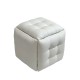 Puff-transformer 5in1 - 5 stools in 1 pouffe white eco leather