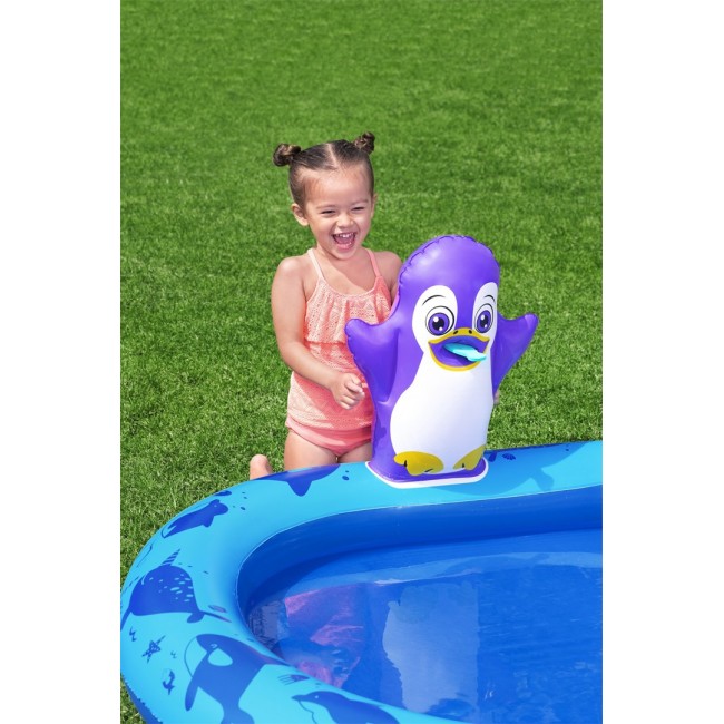 Bestway Polar Pals Kids Inflatable Water Play Center and Pool 1.34 m x 1.31 m x 73 cm Bestway Polar Pals Kids Inflatable Water Play Center and Pool 1.34 m x 1.31 m x 73 cm