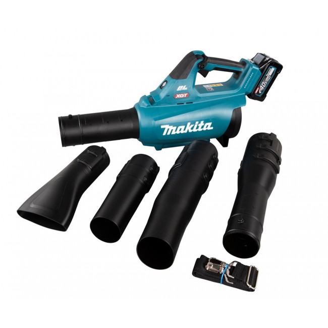 Makita UB001GZ cordless leaf blower 230.4 km/h Black, Blue 40 V Lithium-Ion (Li-Ion)
