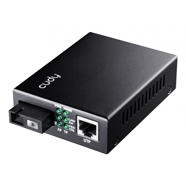 Cudy MC100GSB-40B network media converter 1000 Mbit/s Multi-mode, Single-mode Black Cudy MC100GSB-40B network media converter 1000 Mbit/s Multi-mode, Single-mode Black