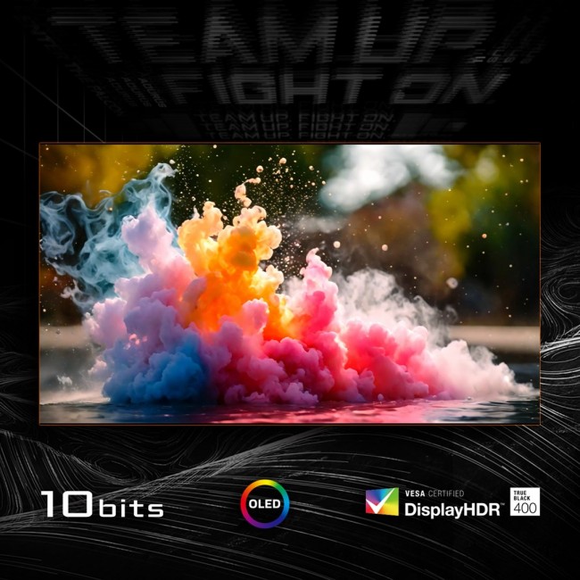 GIGABYTE AORUS FO32U 31.5 UHD Gaming Monitor - 3840 x 2160 (UHD), 165Hz, 0.03ms, 250 cd/m2, FreeSync Premium Pro, DisplayHDR True Black 400, HDMI 2.1, Displayport 1.4