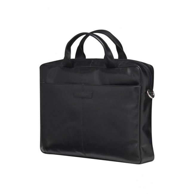 Leather shoulder bag with 15 Leather shoulder bag with 15