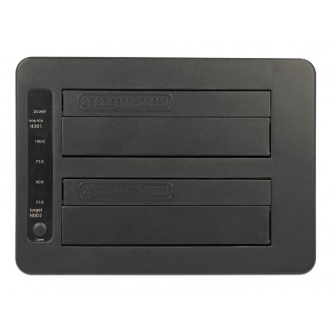 DeLOCK 63957 storage drive docking station USB 3.2 Gen 2 (3.1 Gen 2) Type-C Black