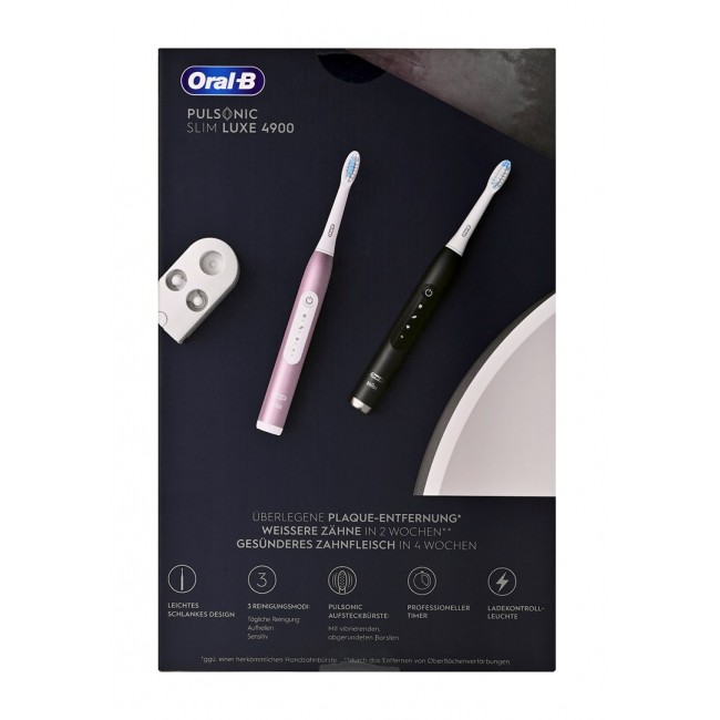 BRAUN Pulsonic Slim Luxe Brush 4900 silv/rose gold BRAUN Pulsonic Slim Luxe Brush 4900 silv/rose gold